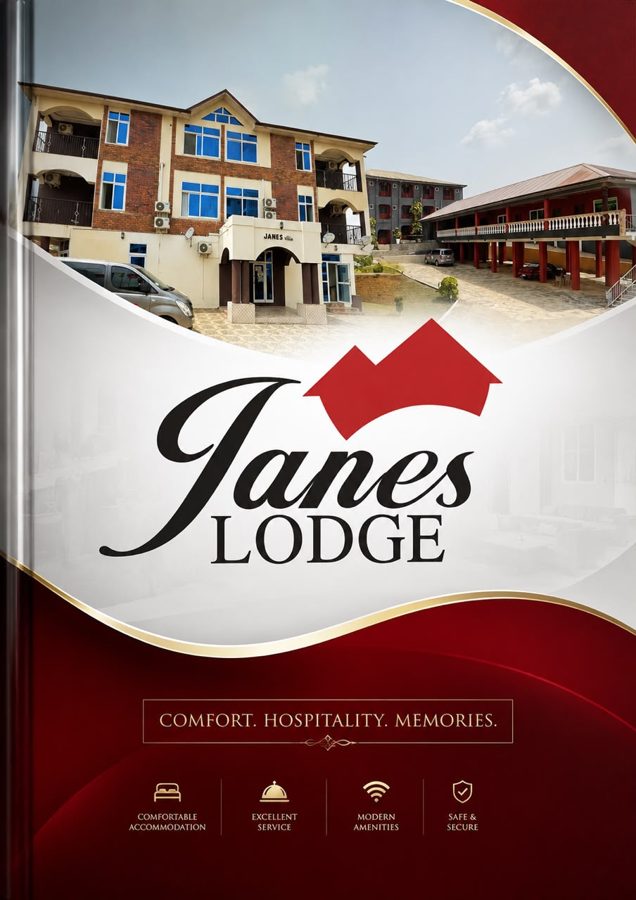 Janes Lodge brochure cover: Comfort. Hospitality. Memories.